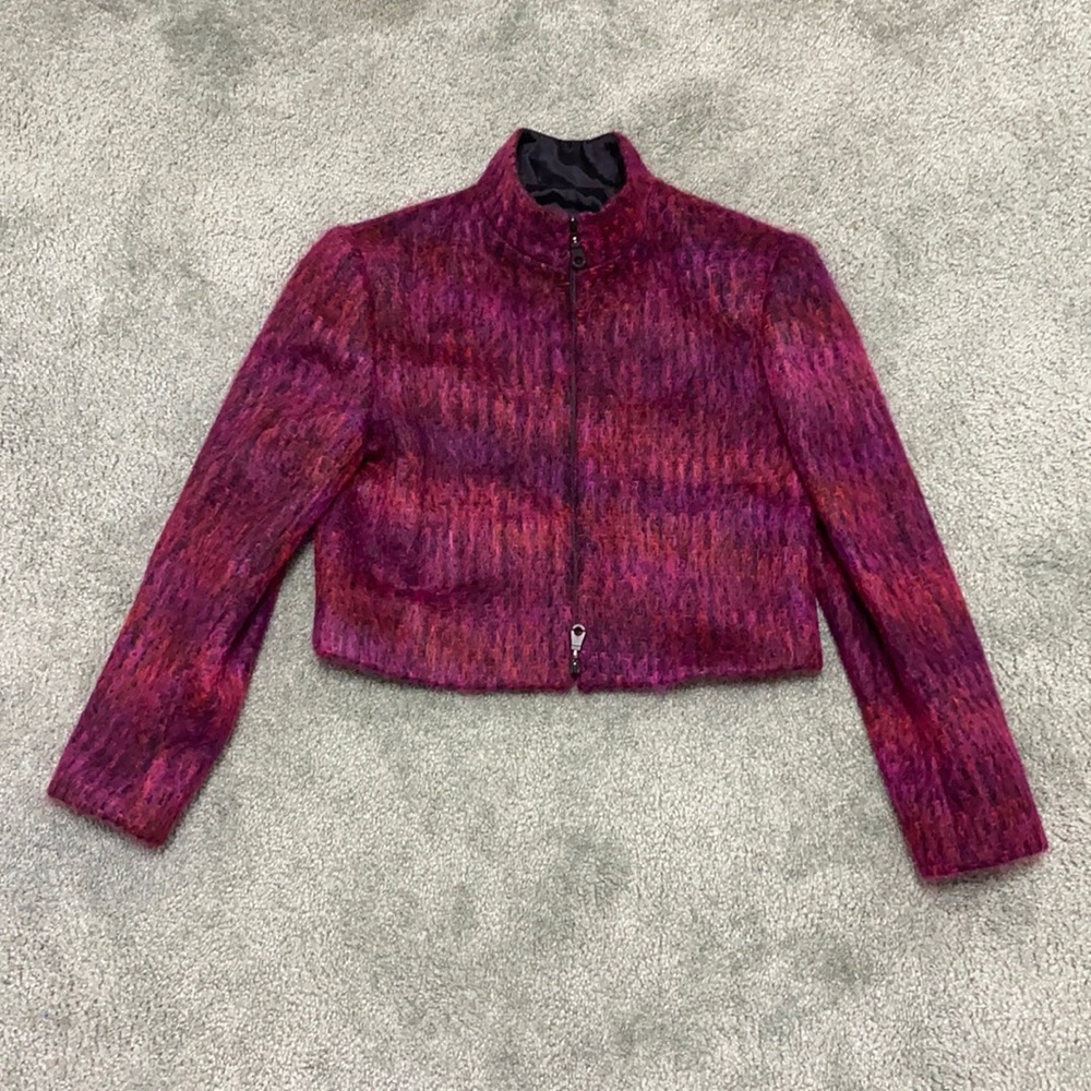 Vintage Emil Rutenberg Mohair cropped zip jacket